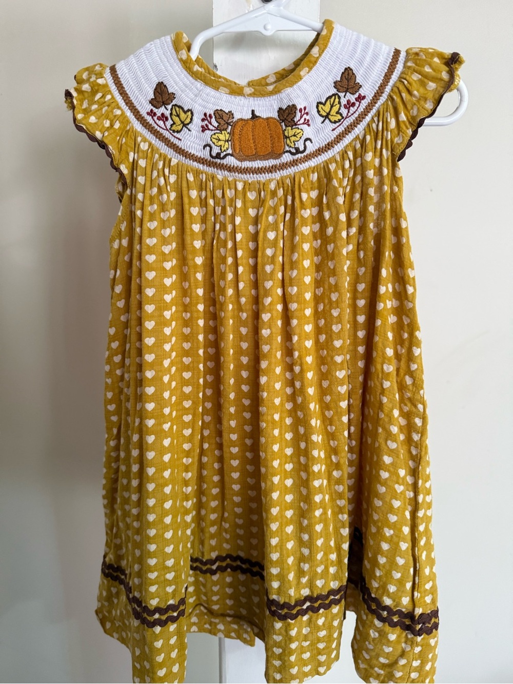 Lil Cactus Smocked Fall Dress